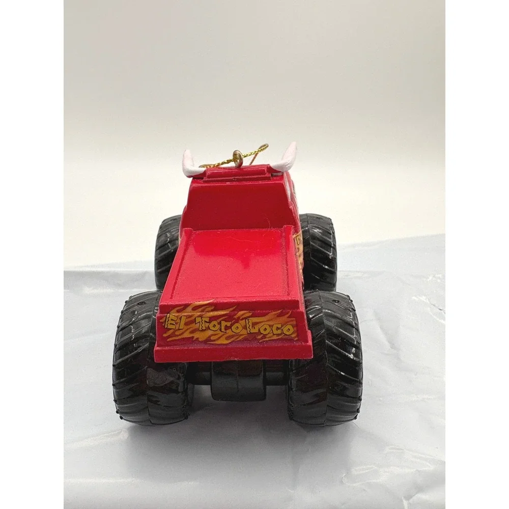 Kurt Adler Monster Jam El Toro Loco Christmas Ornament Red Bull Flame Truck